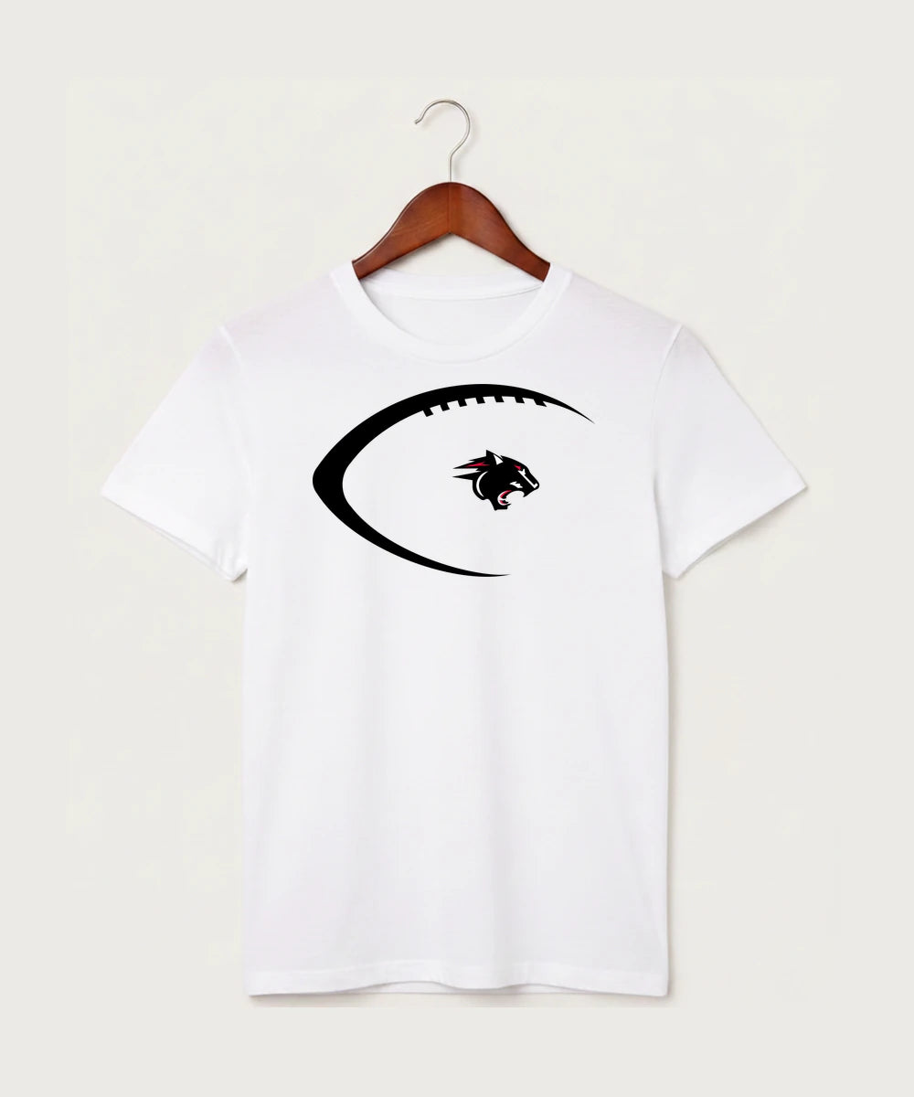 Nrheg Panthers High School Football (Boys) - White T-Shirt - Full Front