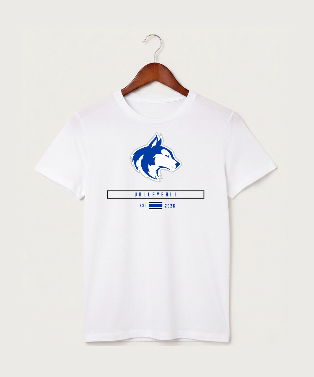 Owatonna High School Volleyball (Girls) - White T-Shirt - Full Front