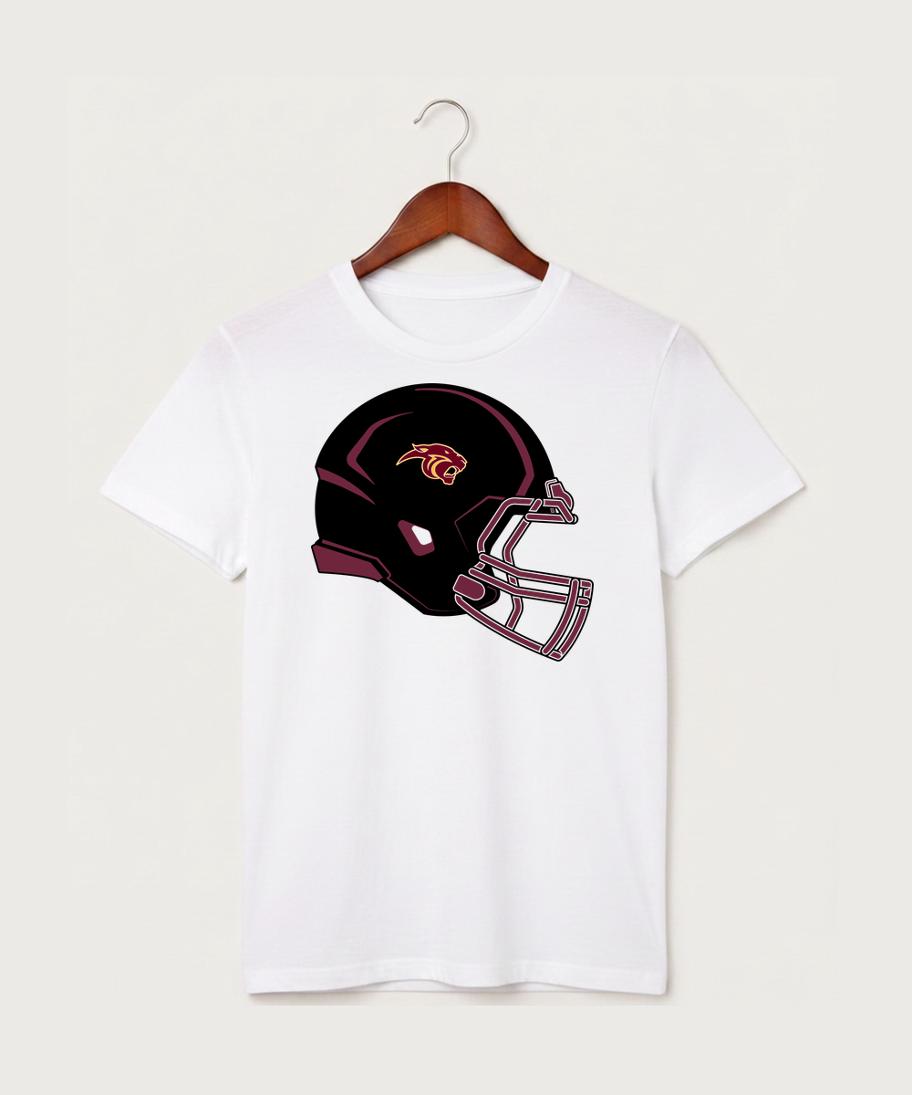 Pine Island High School Football (Boys) - White T-Shirt - Full Front