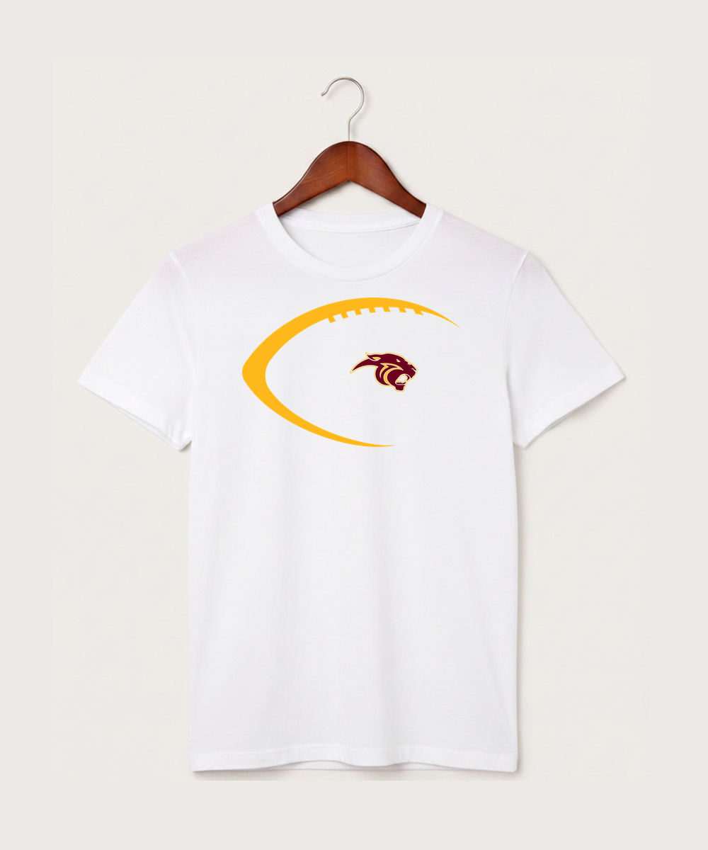 Pine Island High School Football (Boys) - White T-Shirt - Full Front