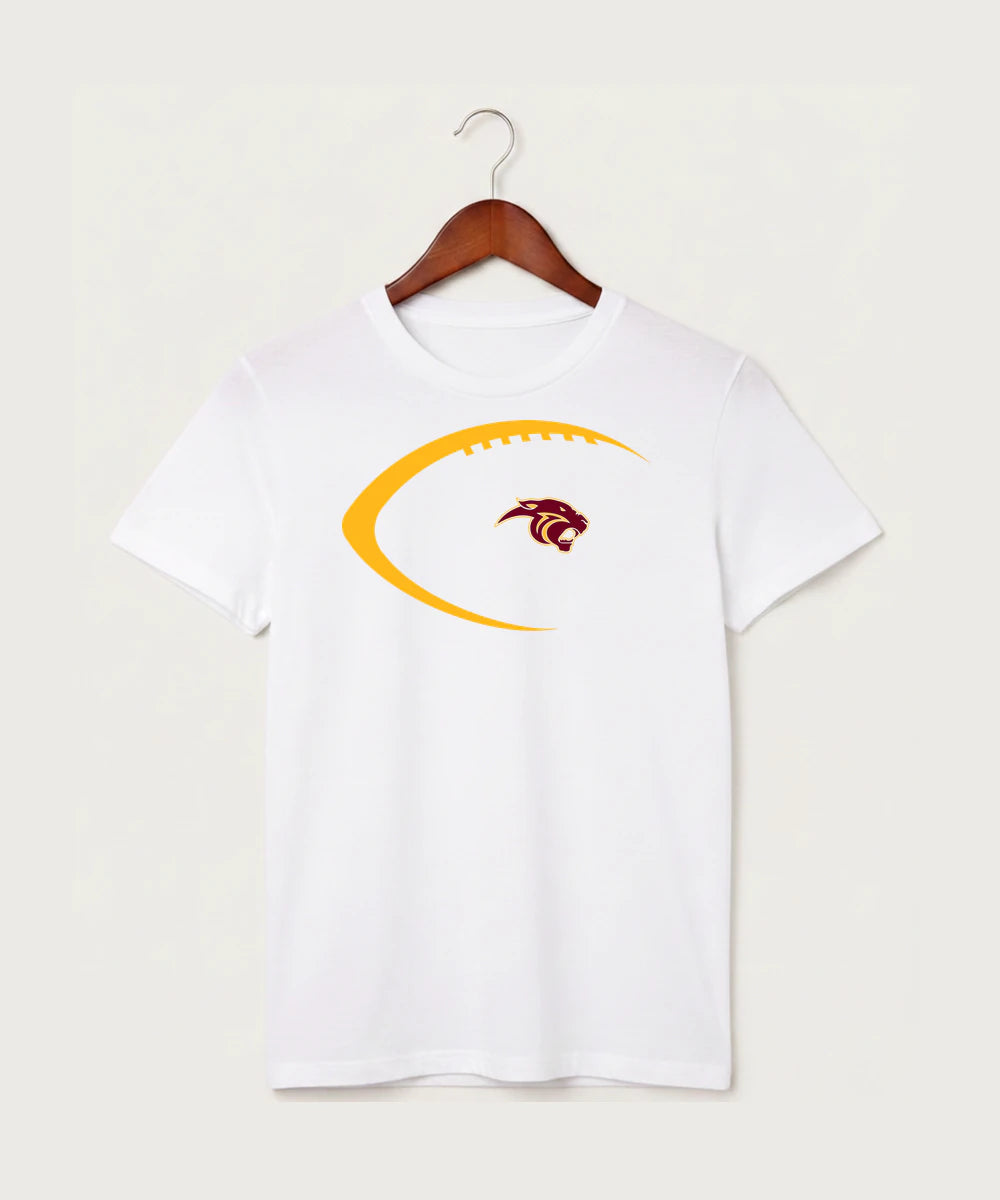 Pine Island High School Football (Boys) - White T-Shirt - Full Front