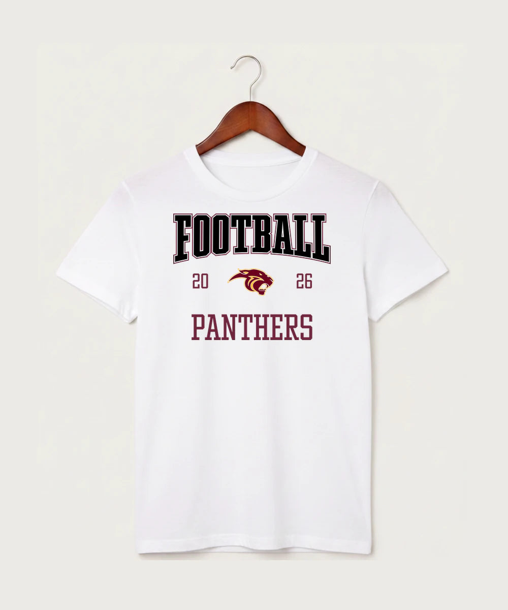 Pine Island High School Football (Boys) - White T-Shirt - Full Front