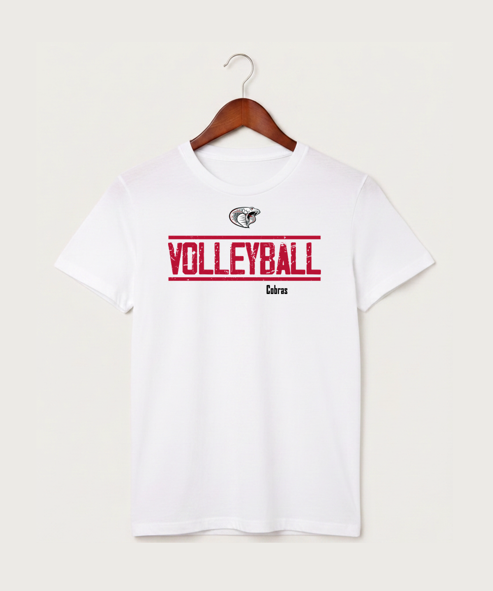 Triton High School Volleyball (Girls) - White T-Shirt - Full Front