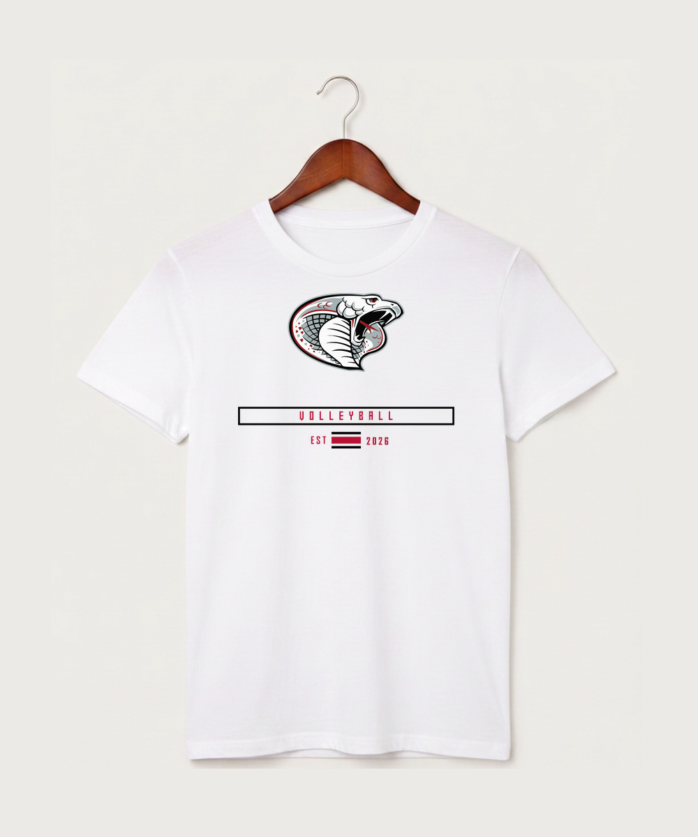 Triton High School Volleyball (Girls) - White T-Shirt - Full Front