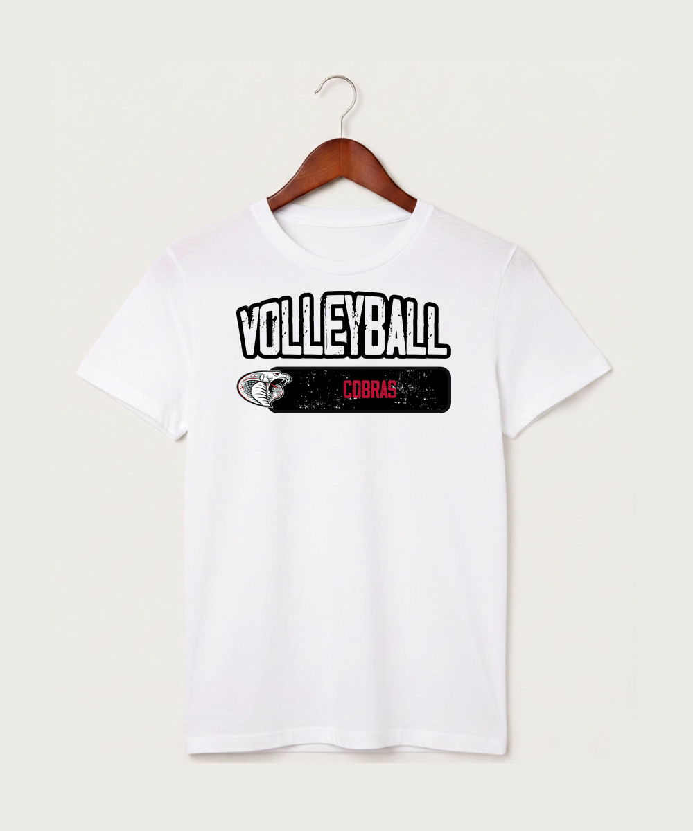 Triton High School Volleyball (Girls) - White T-Shirt - Full Front