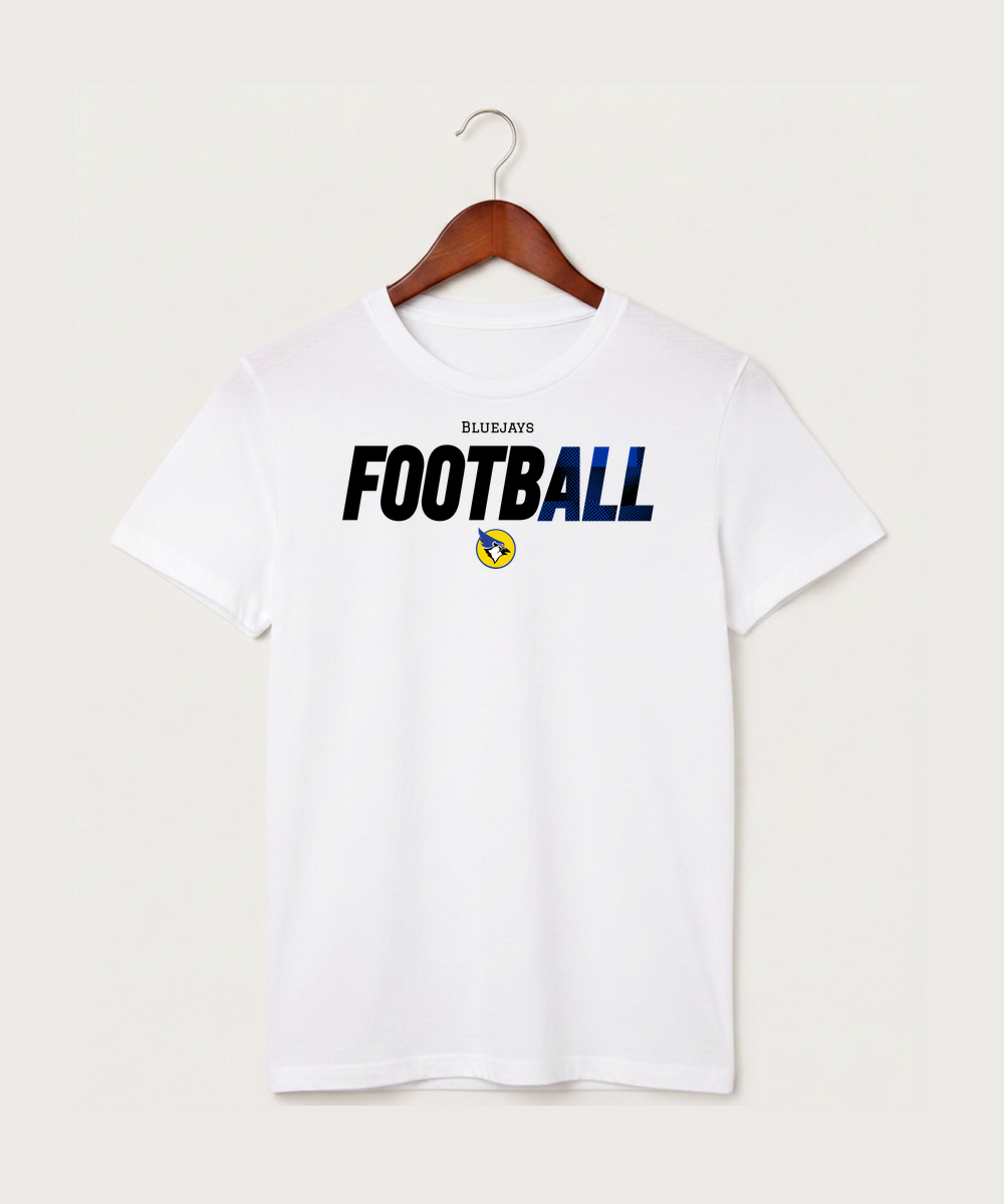 Waseca High School Football (Boys) - White T-Shirt - Full Front
