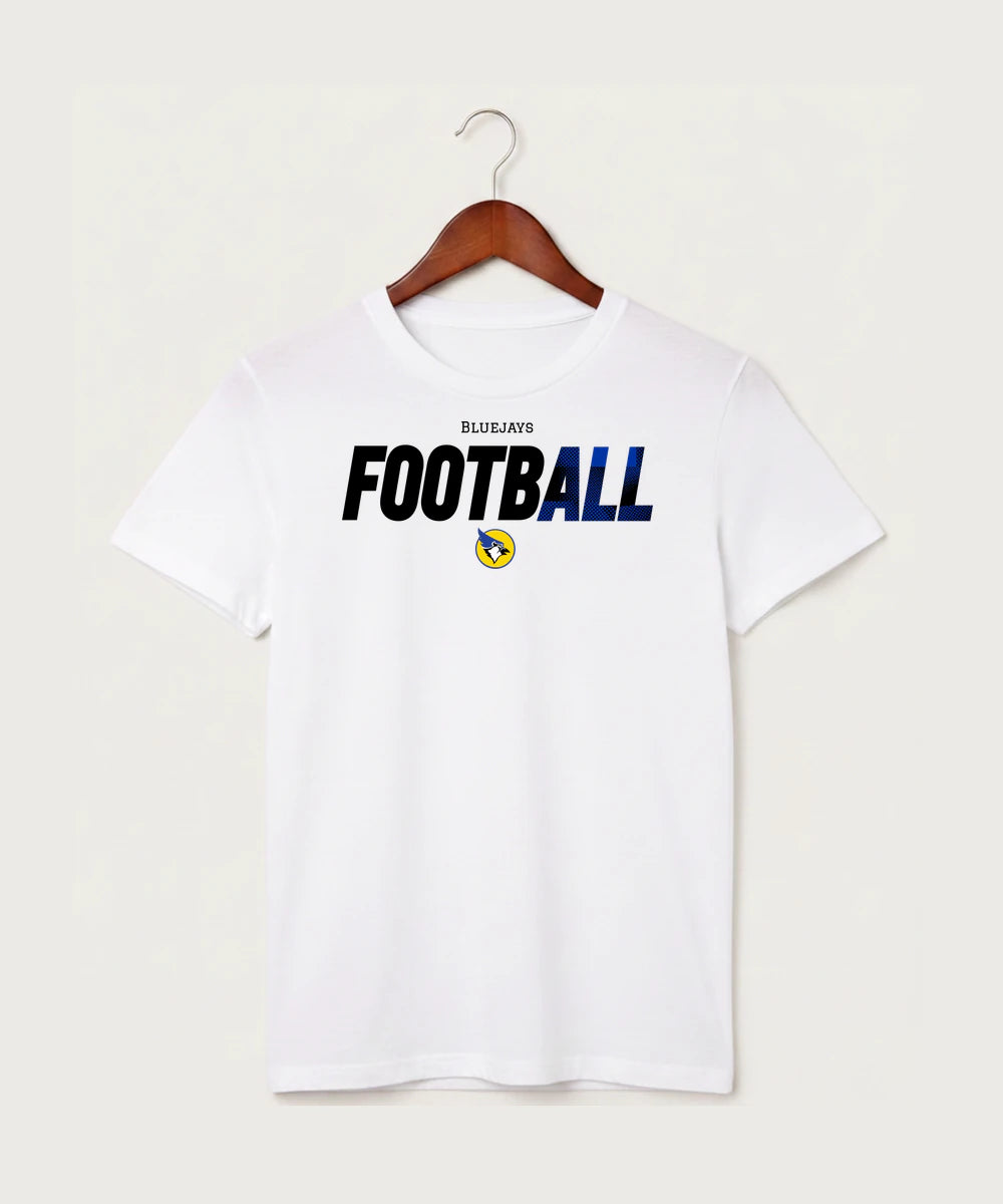 Waseca High School Football (Boys) - White T-Shirt - Full Front