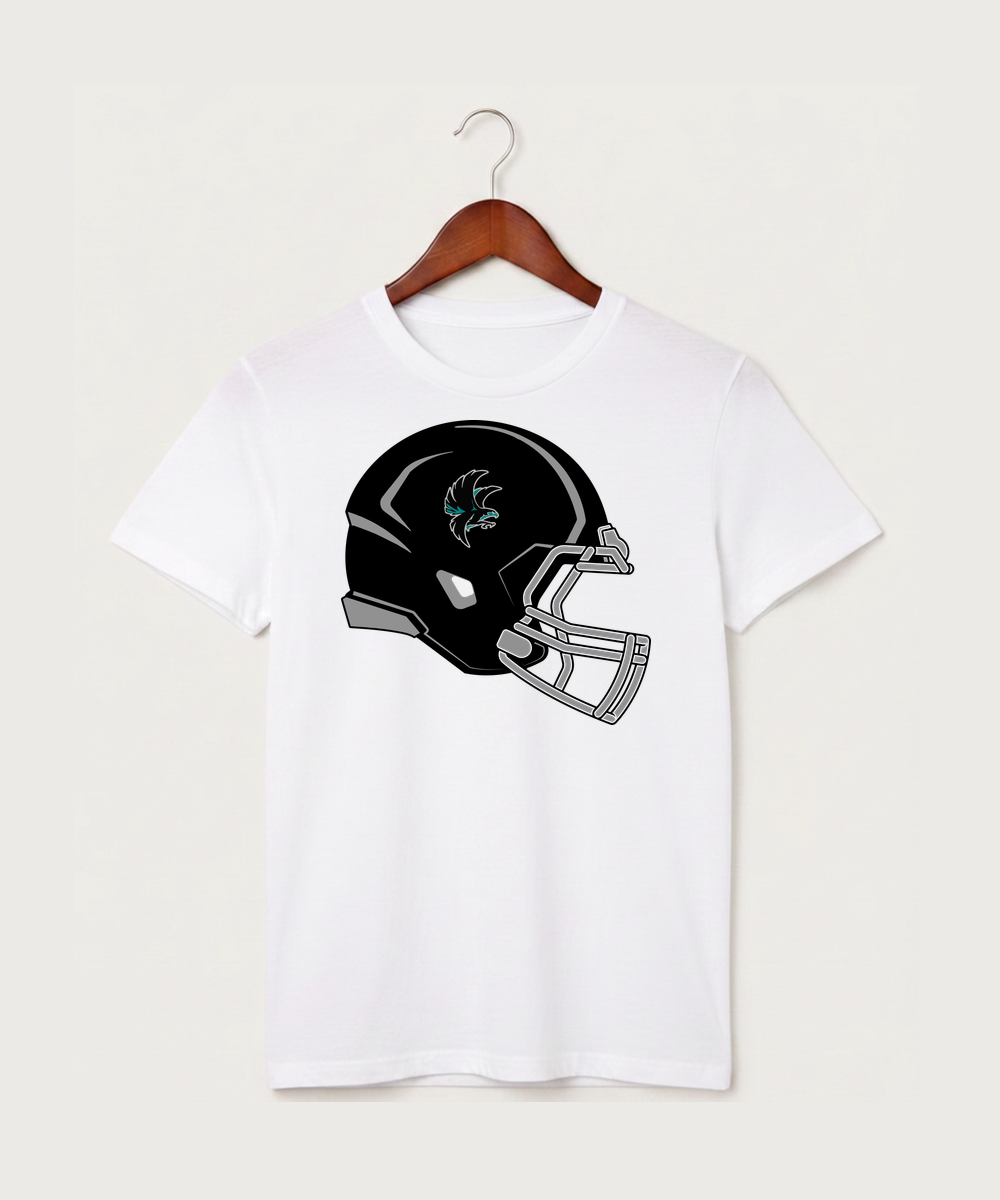 Alden-Conger-Glenville Emmons High School Football (Boys) - White T-Shirt - Full Front