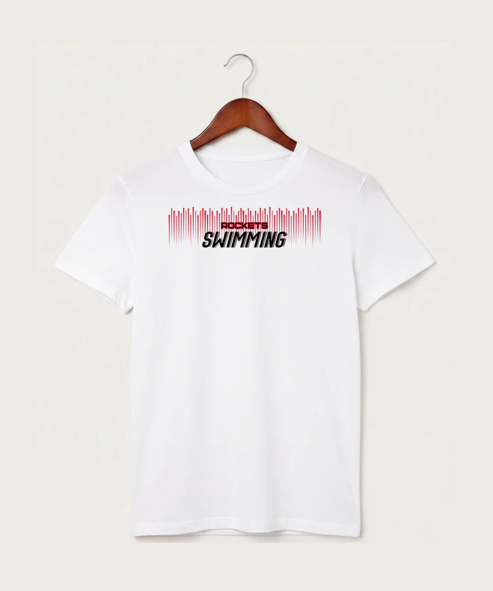 John Marshall High School Swim Dive Girls - White T-Shirt - Full Front