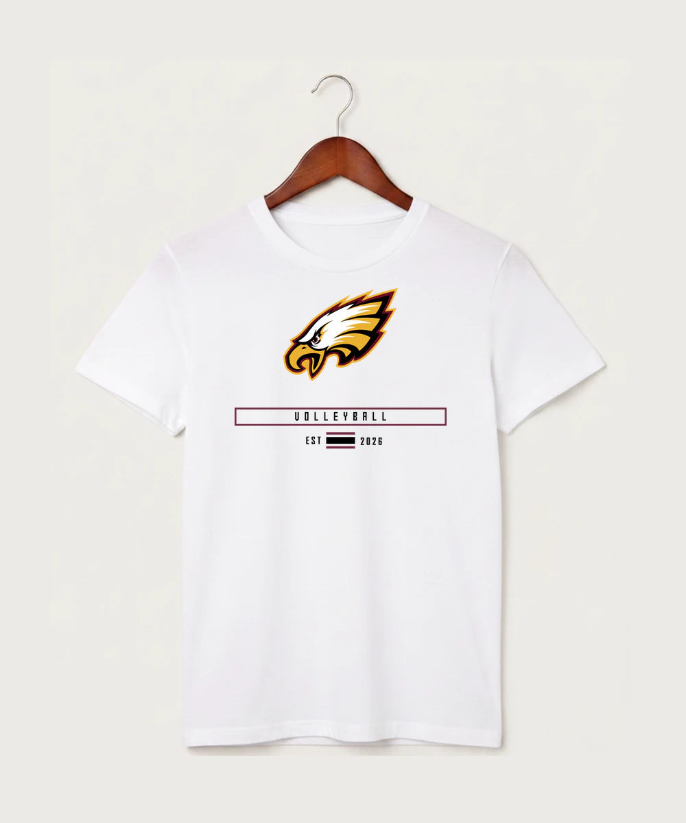 Dover-Eyota High School Volleyball (Girls) - White T-Shirt - Full Front