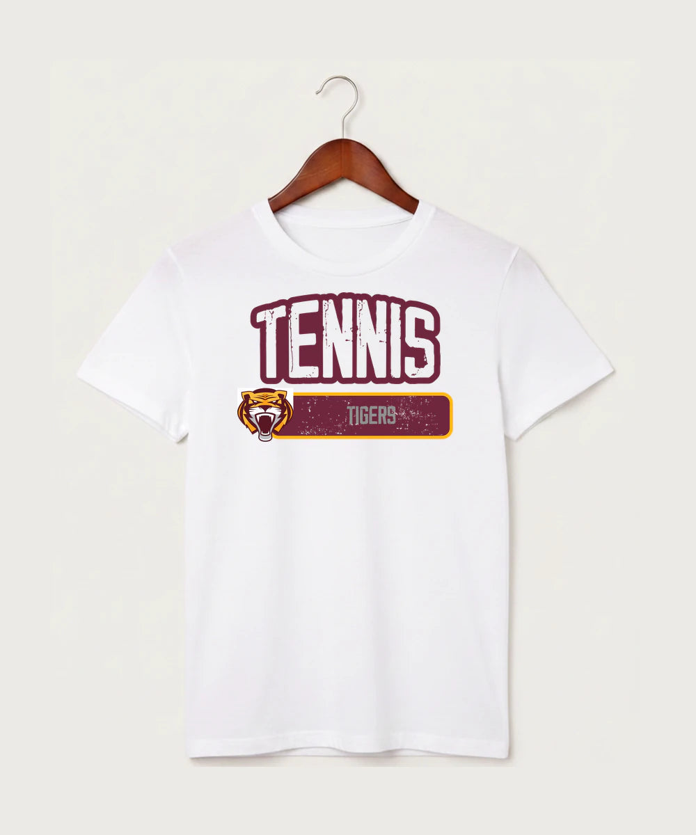 Stewartville High School Tennis (Coed) - White T-Shirt - Full Front
