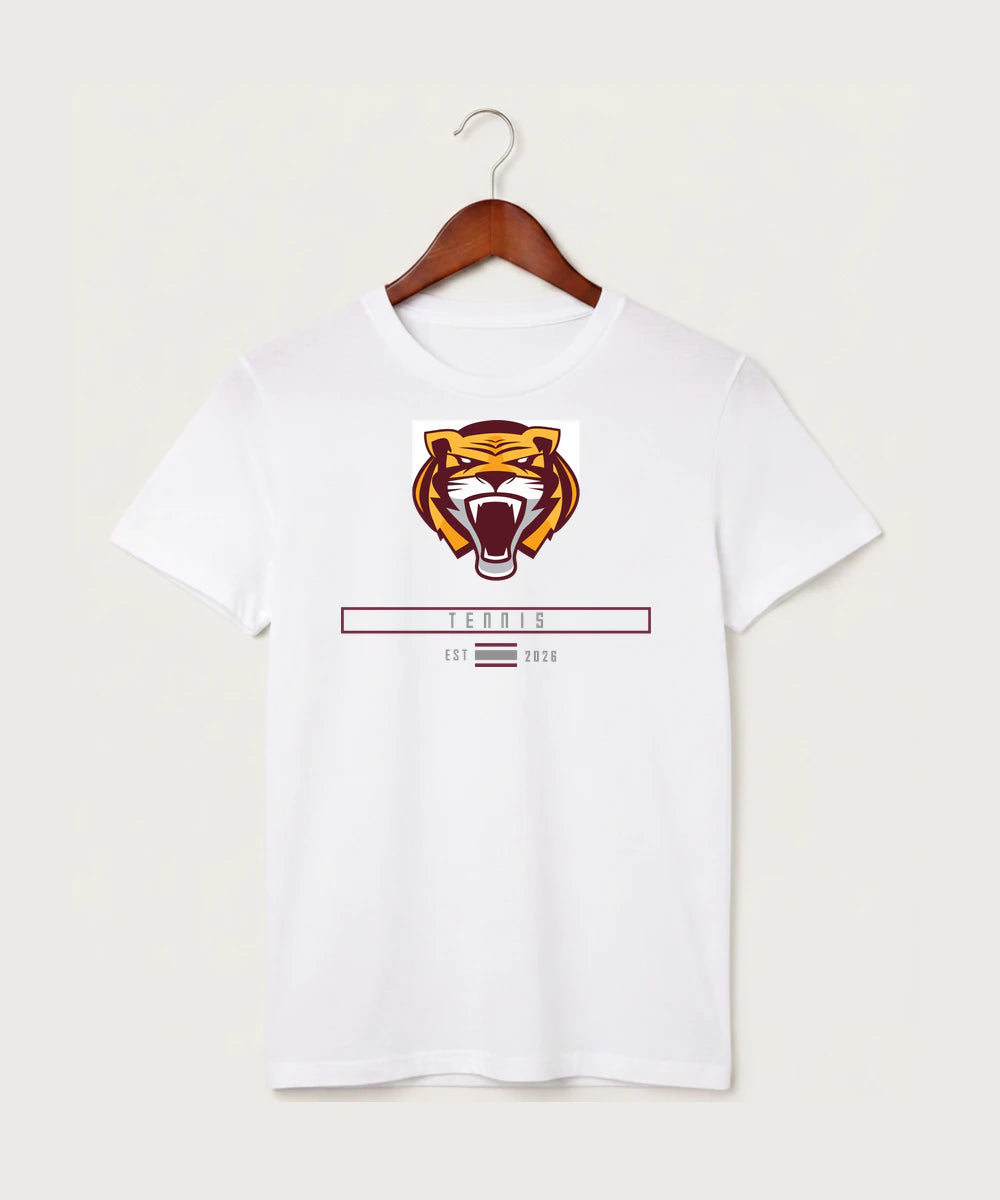 Stewartville High School Tennis (Coed) - White T-Shirt - Full Front