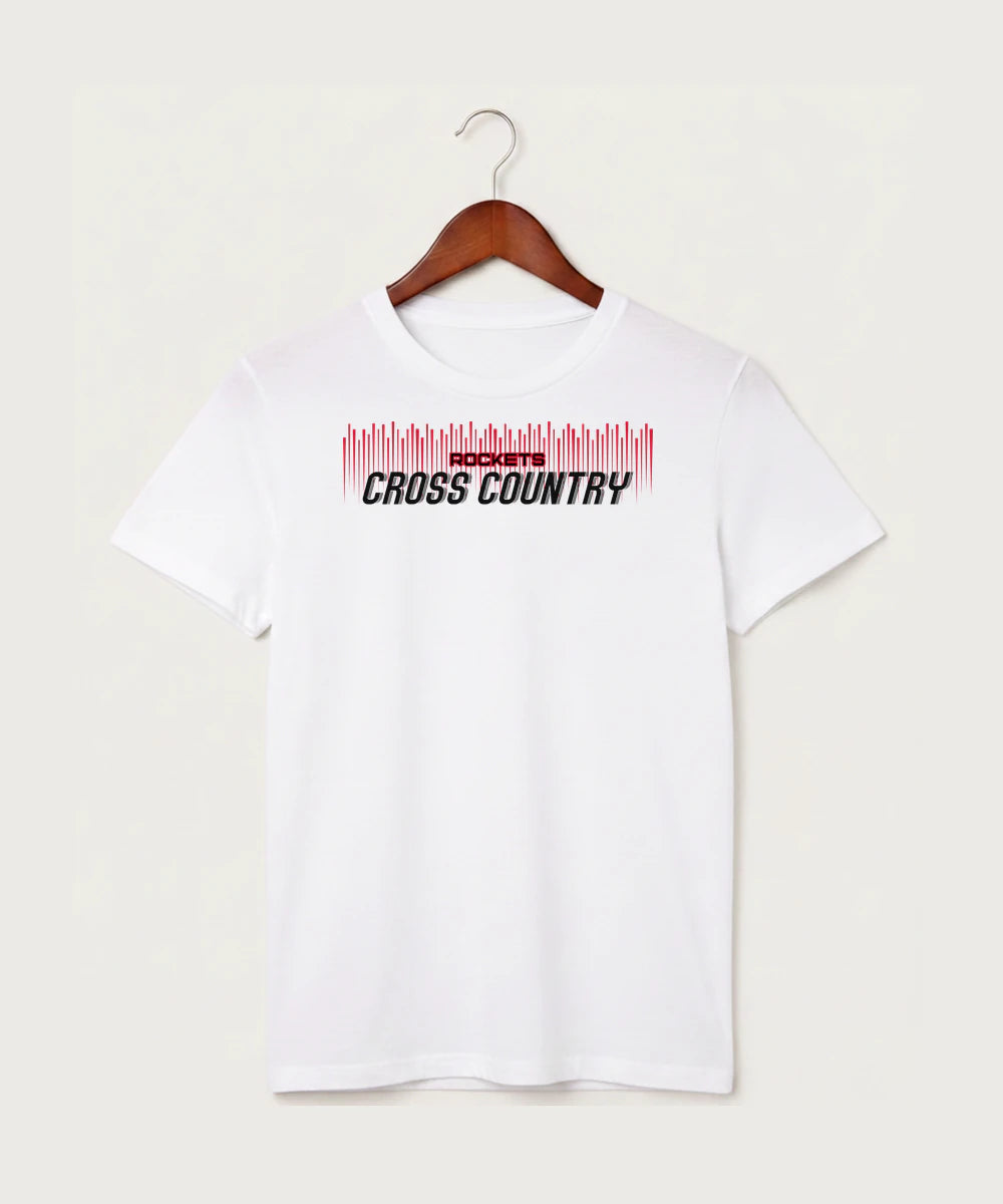 John Marshall High School Cross Country (Coed) - White T-Shirt - Full Front