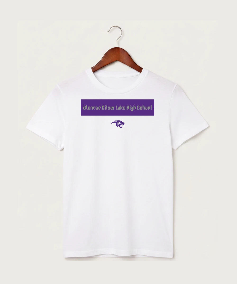 Glencoe Silver Lake High School Athletics - White T-Shirt - Full Front