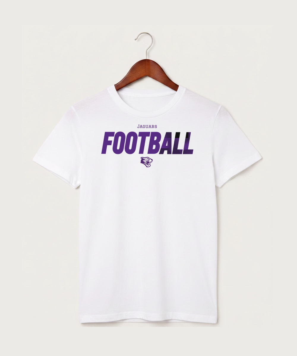 Granada-Huntley-East Chain/Truman Football (Boys) - White T-Shirt - Full Front