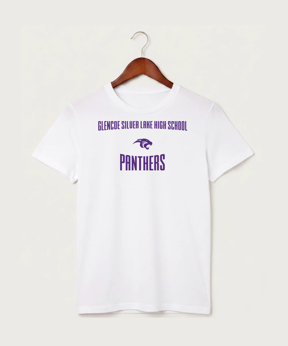 Glencoe Silver Lake High School Athletics - White T-Shirt - Full Front