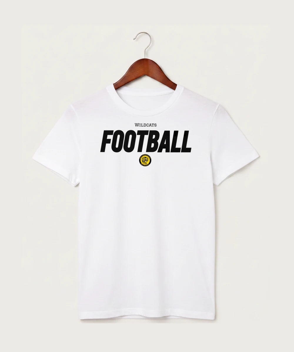 New London Spicer High School Football (Boys) - White T-Shirt - Full Front