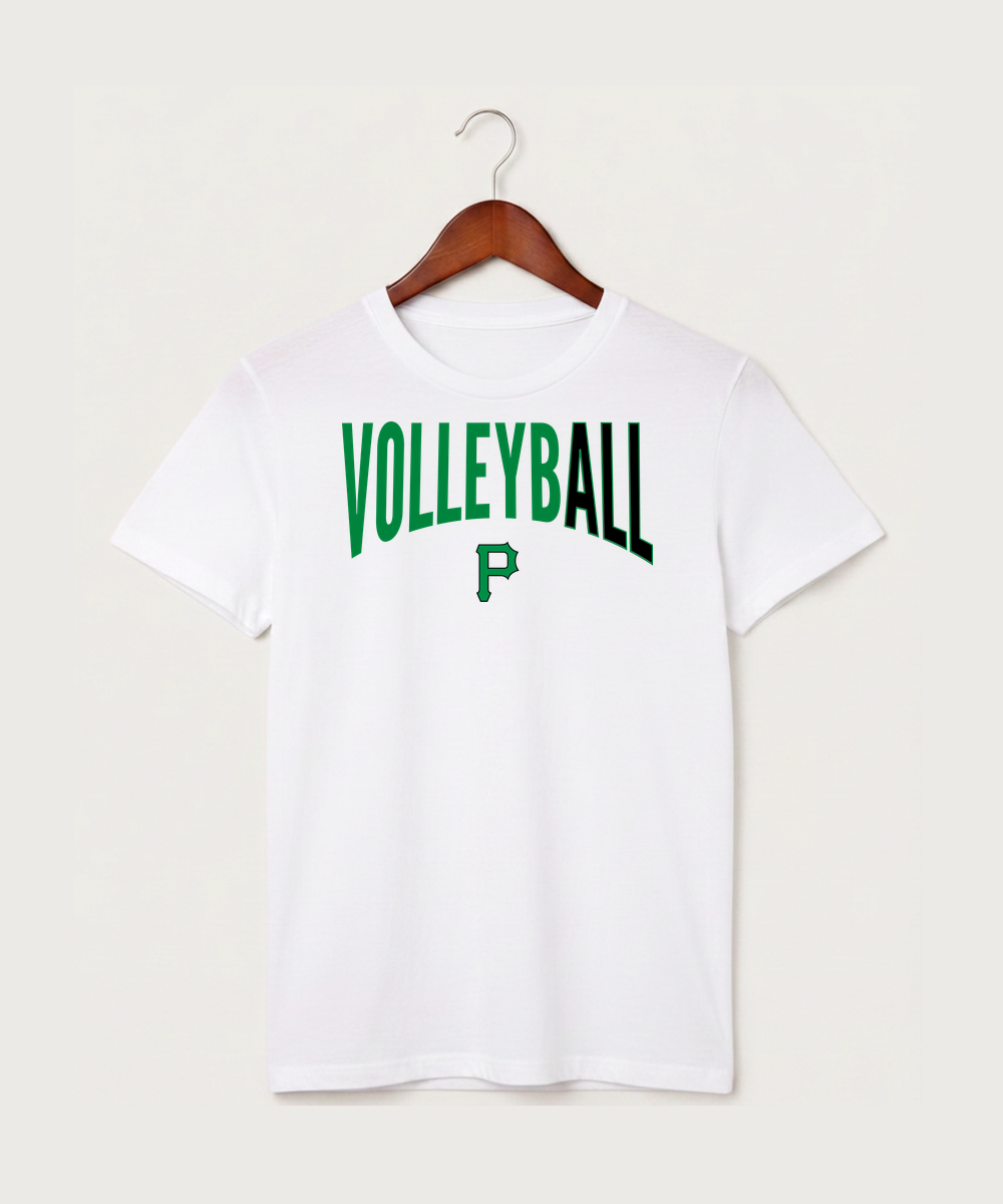Pipestone Area High School Volleyball (Girls) - White T-Shirt - Full Front