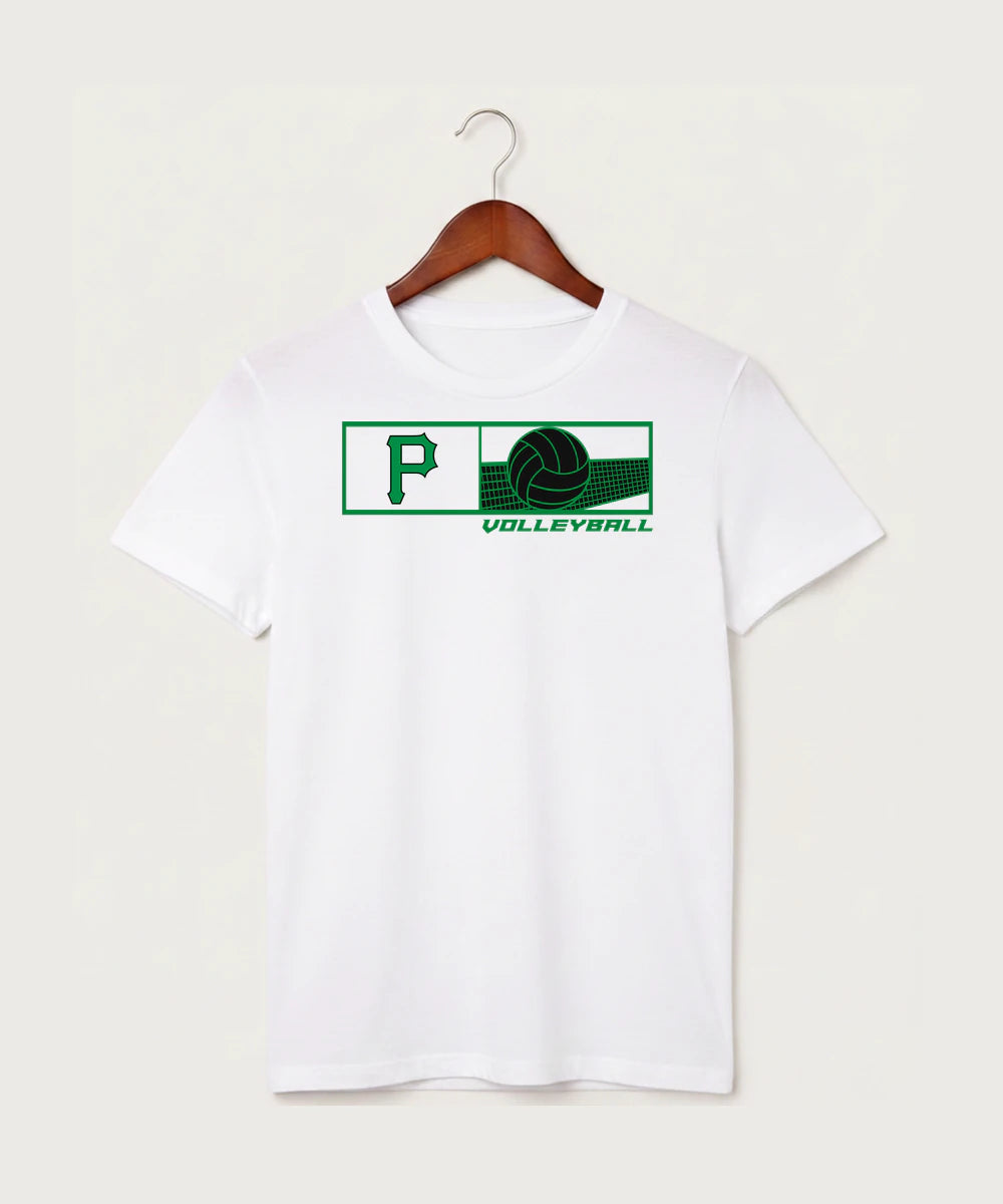 Pipestone Area High School Volleyball (Girls) - White T-Shirt - Full Front