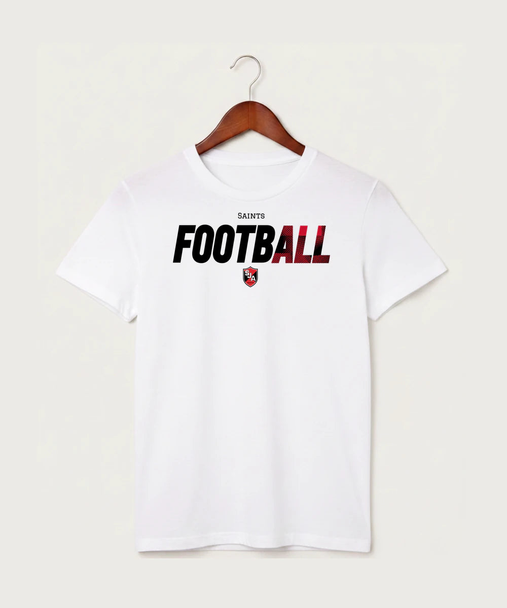 Saint James High School Football (Boys) - White T-Shirt - Full Front
