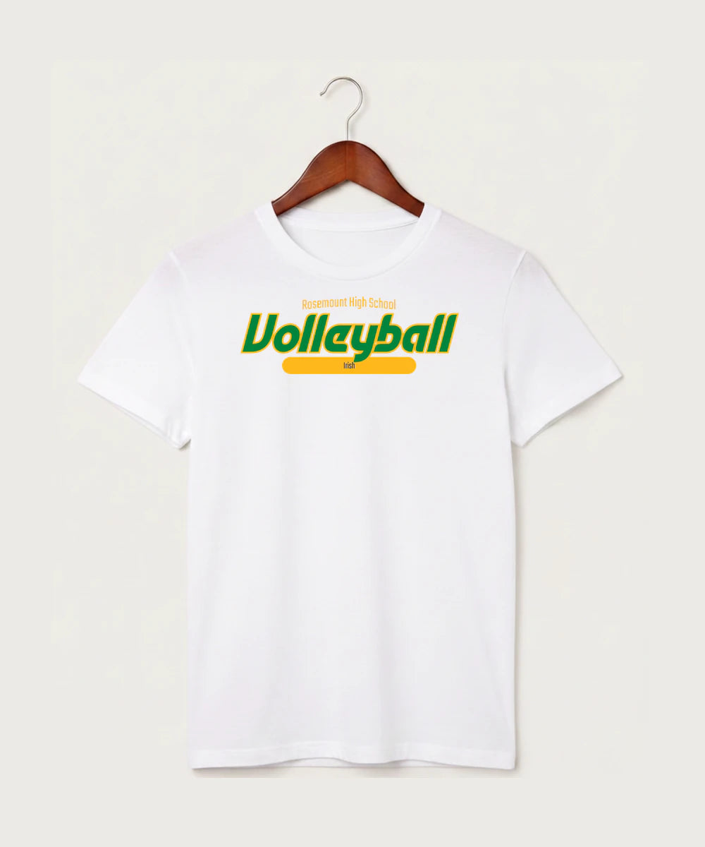 Rosemount High School Volleyball (Girls) - White T-Shirt - Full Front