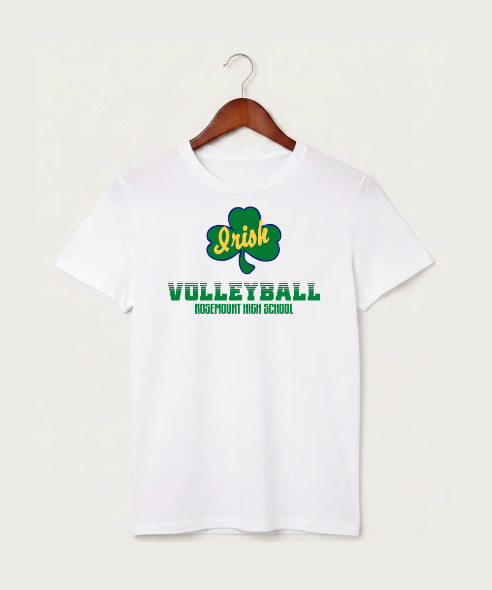Rosemount High School Volleyball (Girls) - White T-Shirt - Full Front
