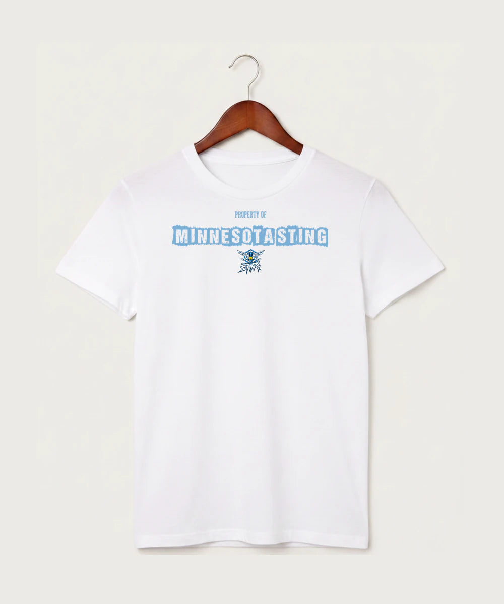 Minnesota Sting Athletics - White T-Shirt - Full Front
