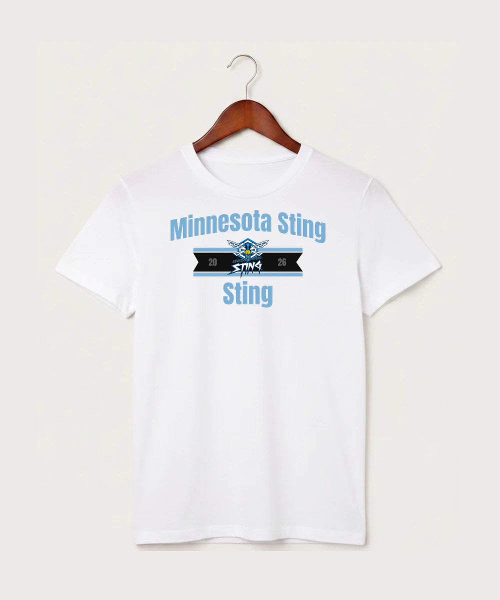 Minnesota Sting Athletics - White T-Shirt - Full Front