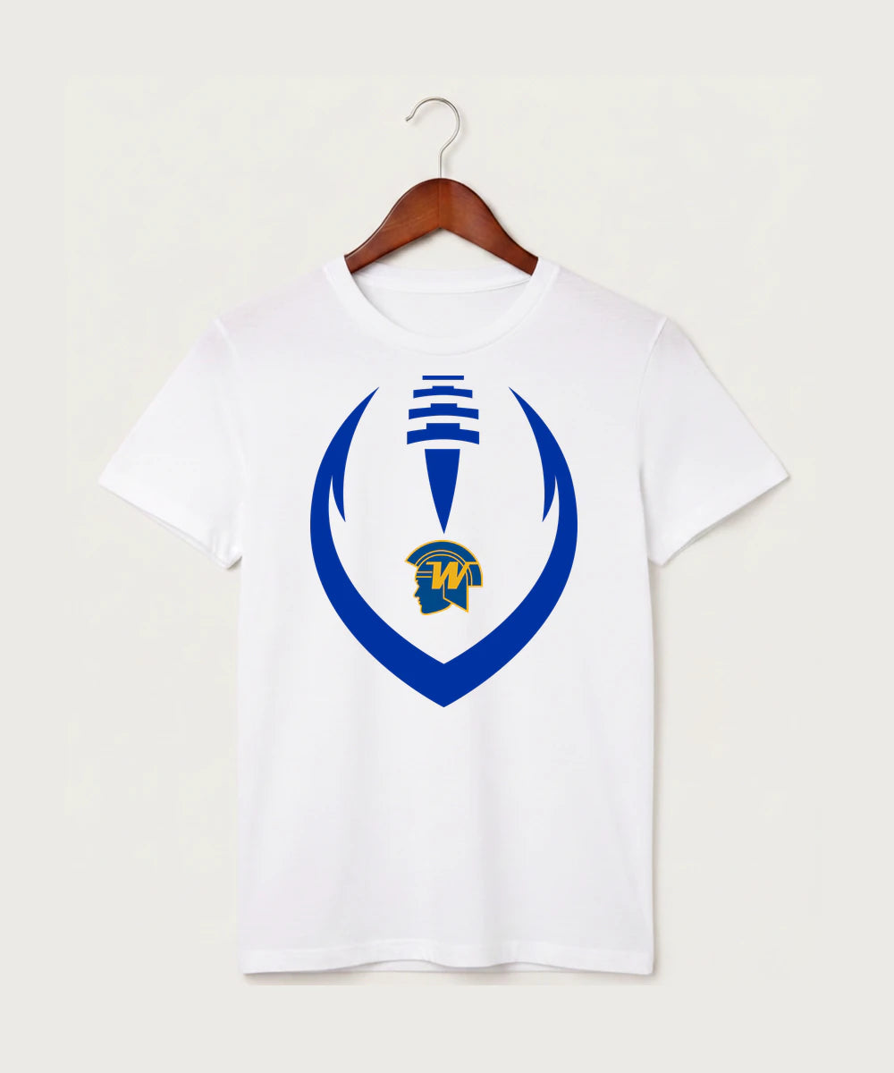 Wayzata High School Football (Boys) - White T-Shirt - Full Front