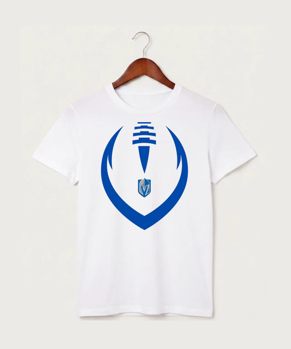 Lake Crystal-Welcome-Memorial High School Football (Boys) - White T-Shirt - Full Front