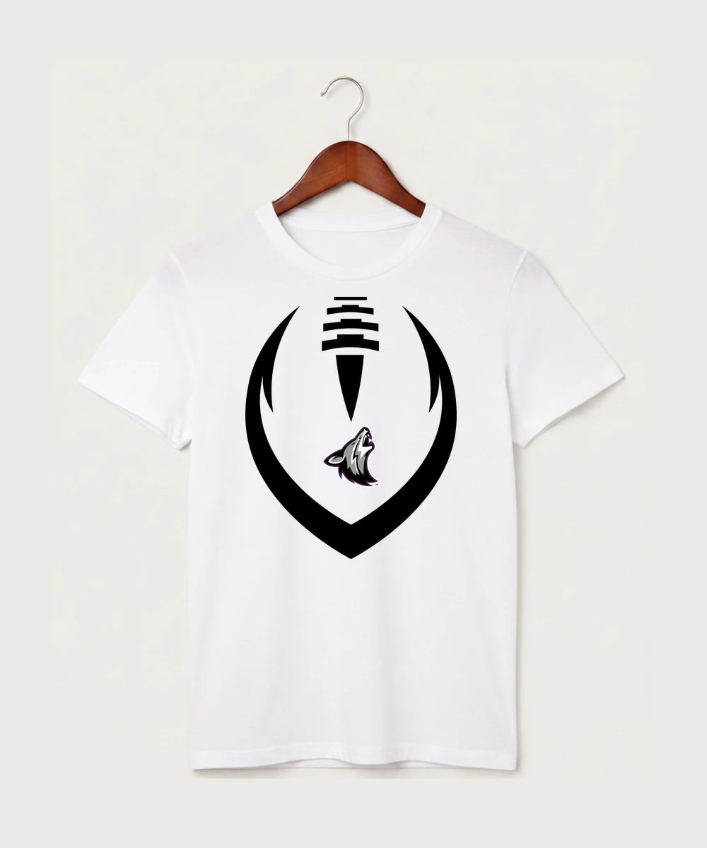 Heron Lake-Okabena High School Football (Boys) - White T-Shirt - Full Front