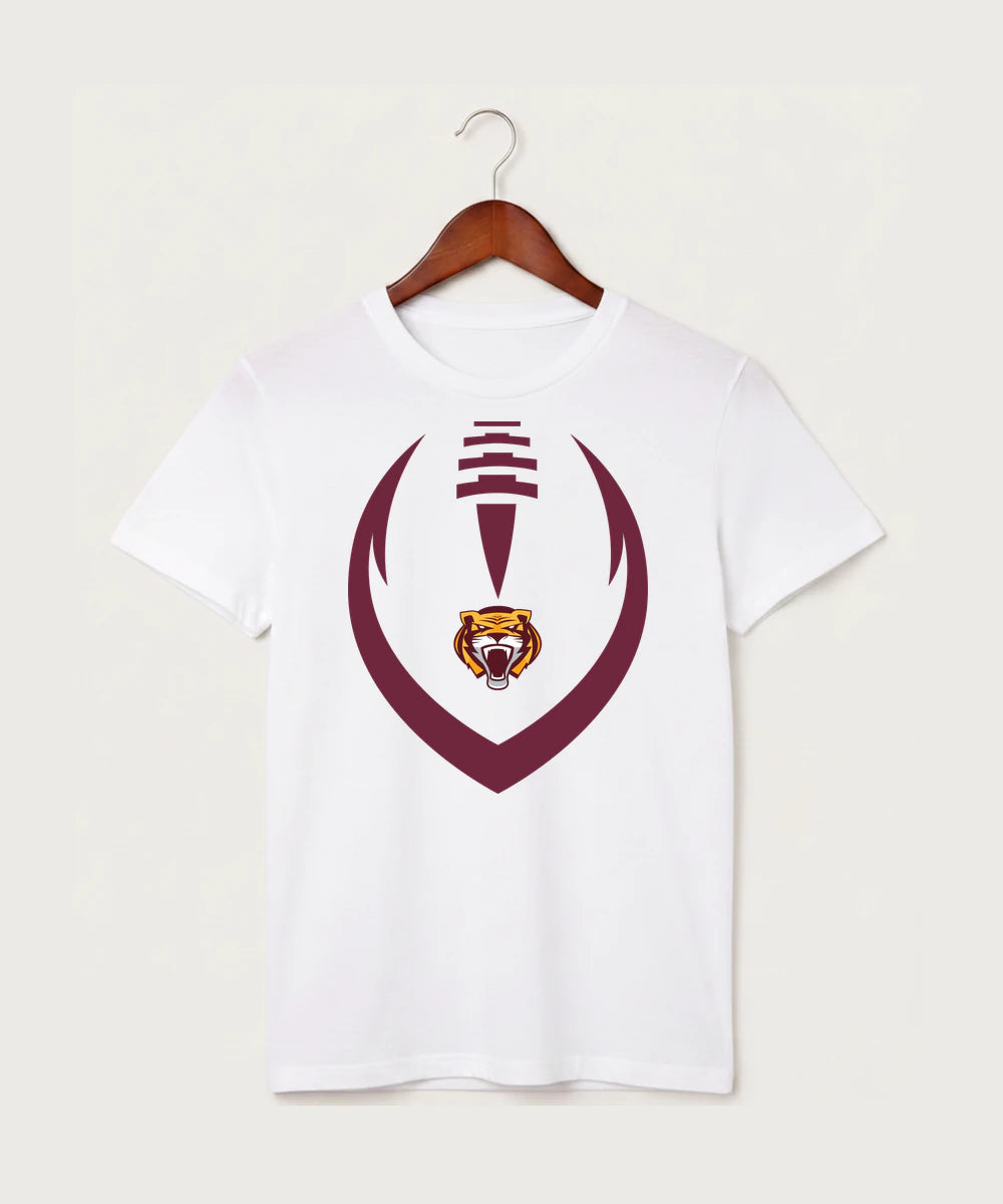 Stewartville High School Football (Boys) - White T-Shirt - Full Front