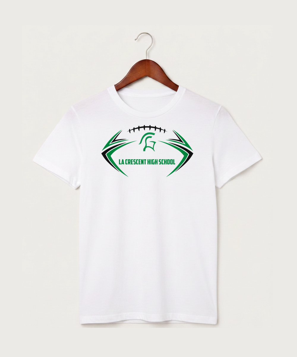 La Crescent High School Football (Boys) - White T-Shirt - Full Front