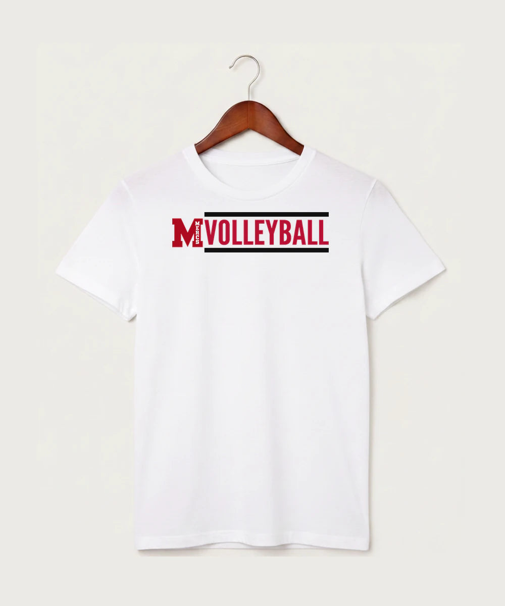 Mcgregor High School Volleyball (Girls) - White T-Shirt - Full Front
