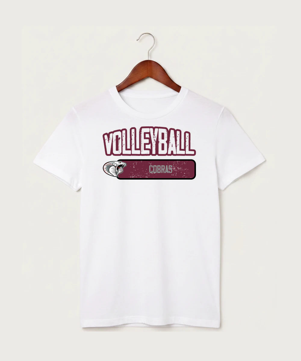 Triton High School Volleyball (Girls) - White T-Shirt - Full Front