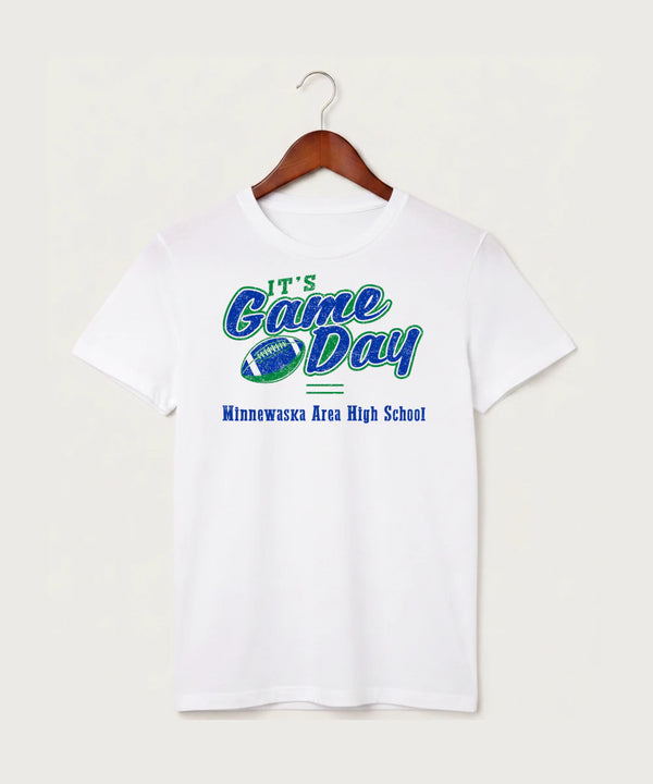 Minnewaska Area High School Football (Boys) - White T-Shirt - Full Front