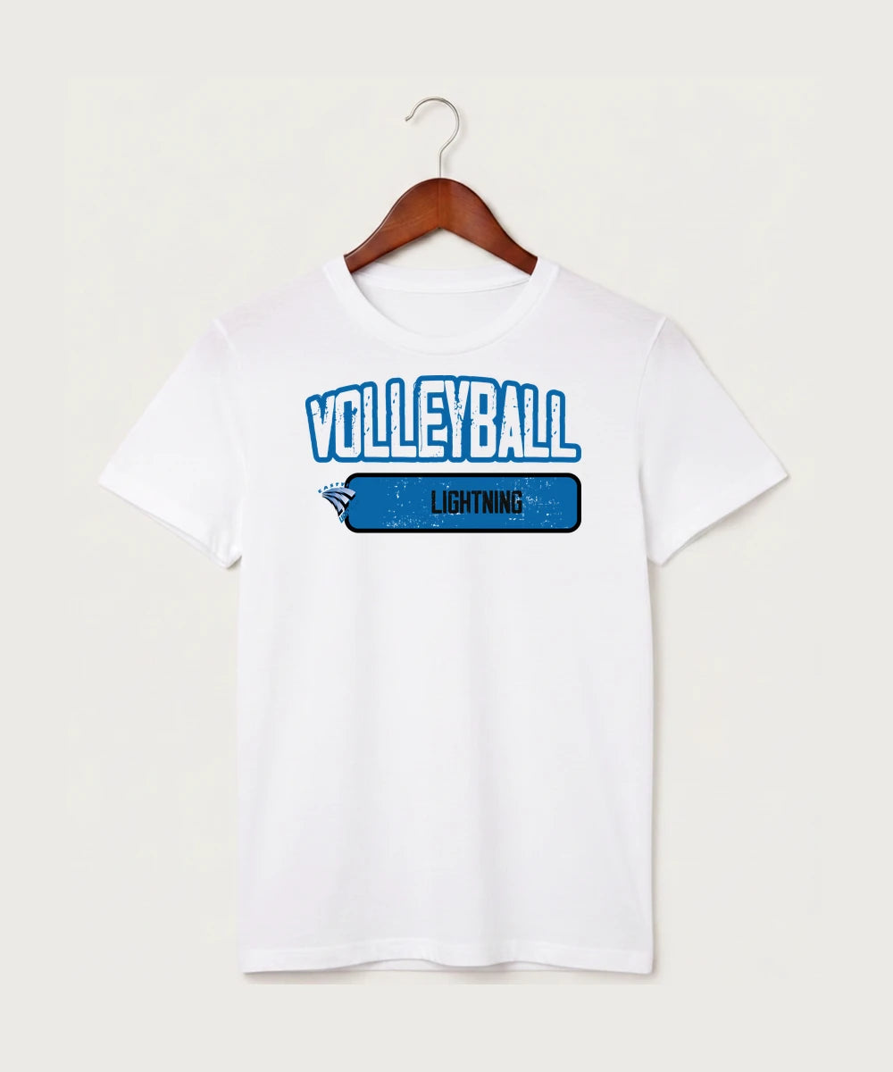 Eastview High School Volleyball (Girls) - White T-Shirt - Full Front