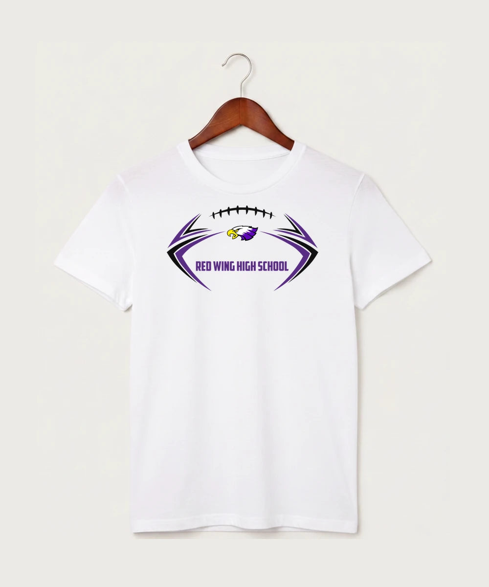Red Wing High School Football - White T-Shirt - Full Front