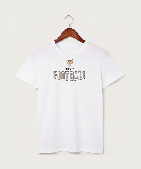 Ada Borup High School Football (Boys) - White T-Shirt - Full Front