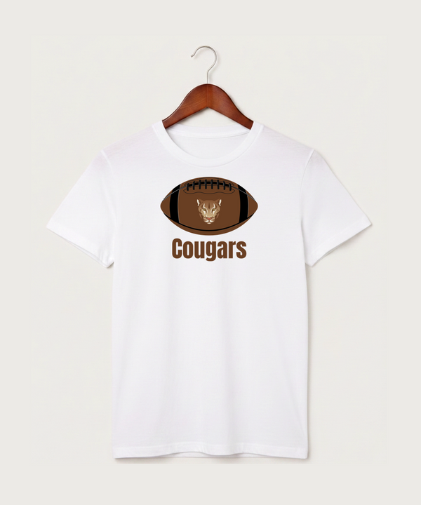 Ada Borup High School Football (Boys) - White T-Shirt - Full Front