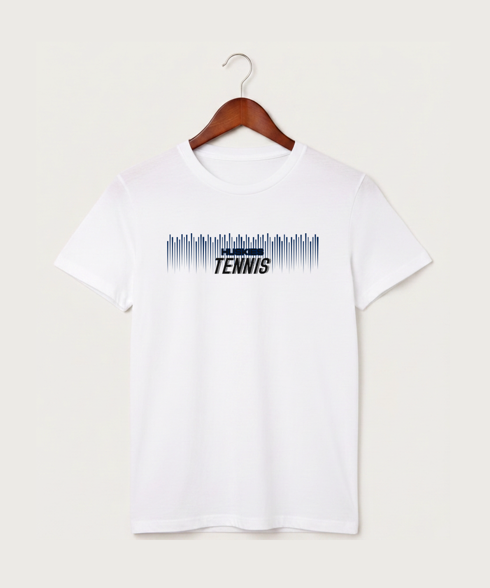 Albany High School Tennis (Boys) - White T-Shirt - Full Front