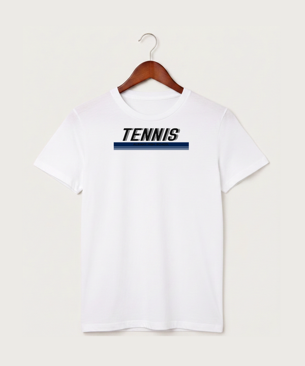 Albany High School Tennis (Boys) - White T-Shirt - Full Front