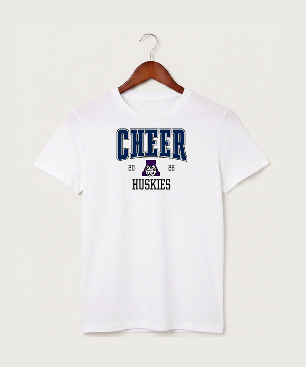 Albany High School Cheerleading - White T-Shirt - Full Front