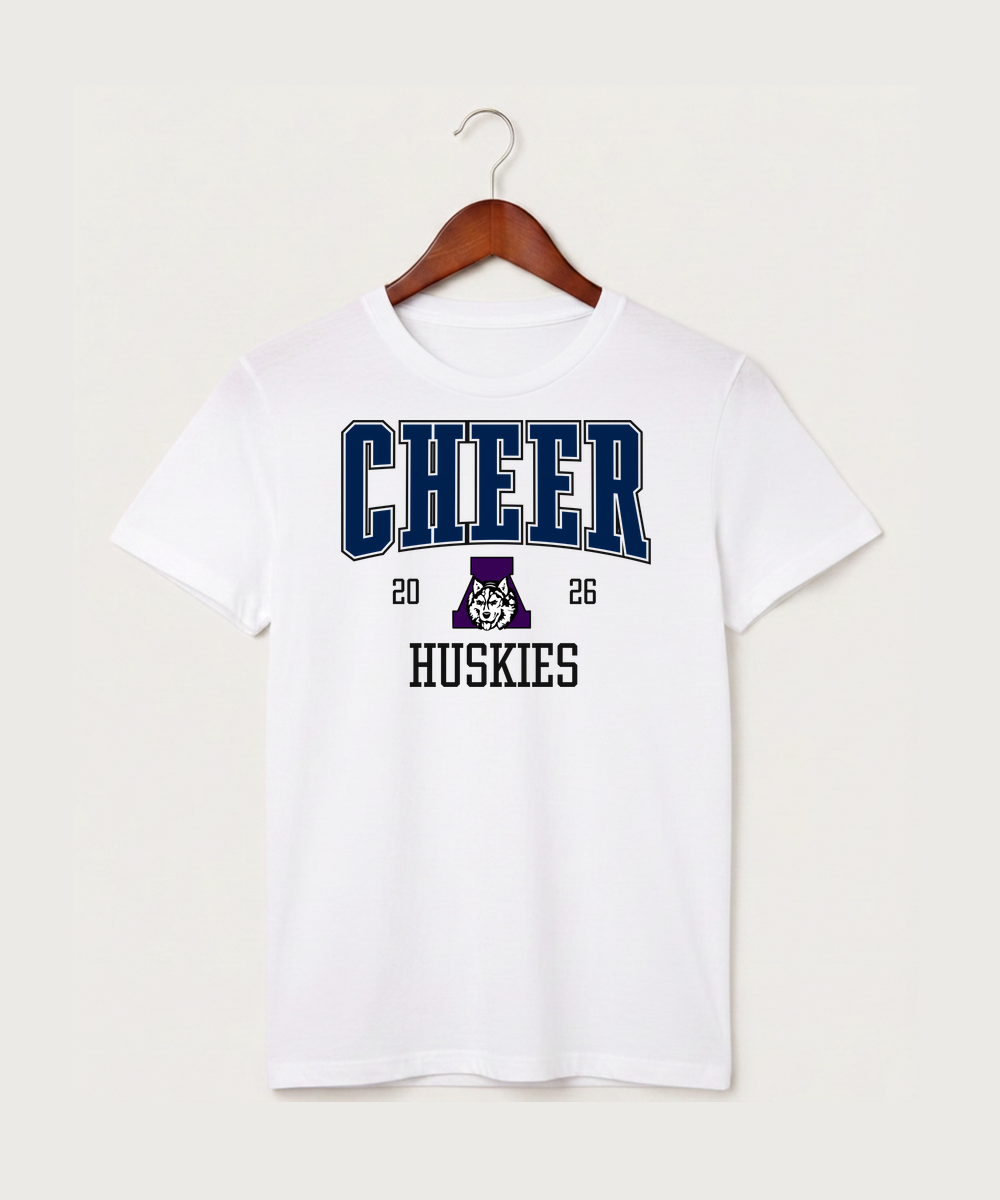 Albany High School Cheerleading - White T-Shirt - Full Front