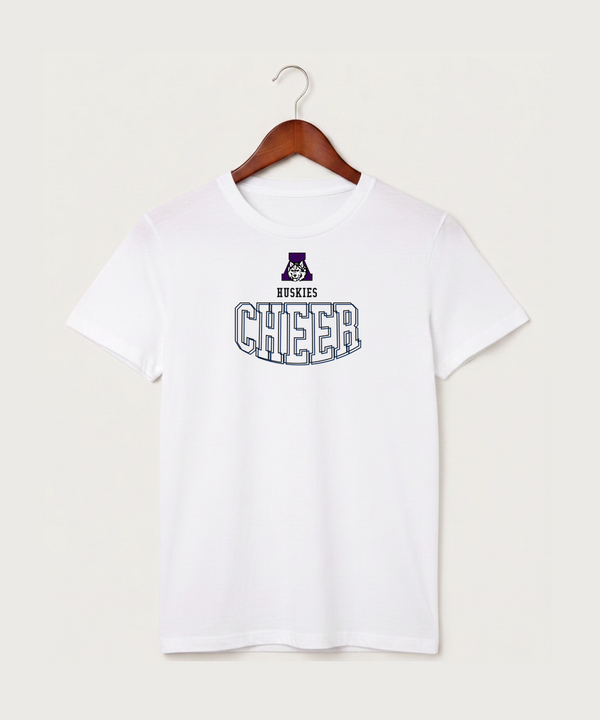 Albany High School Cheerleading - White T-Shirt - Full Front