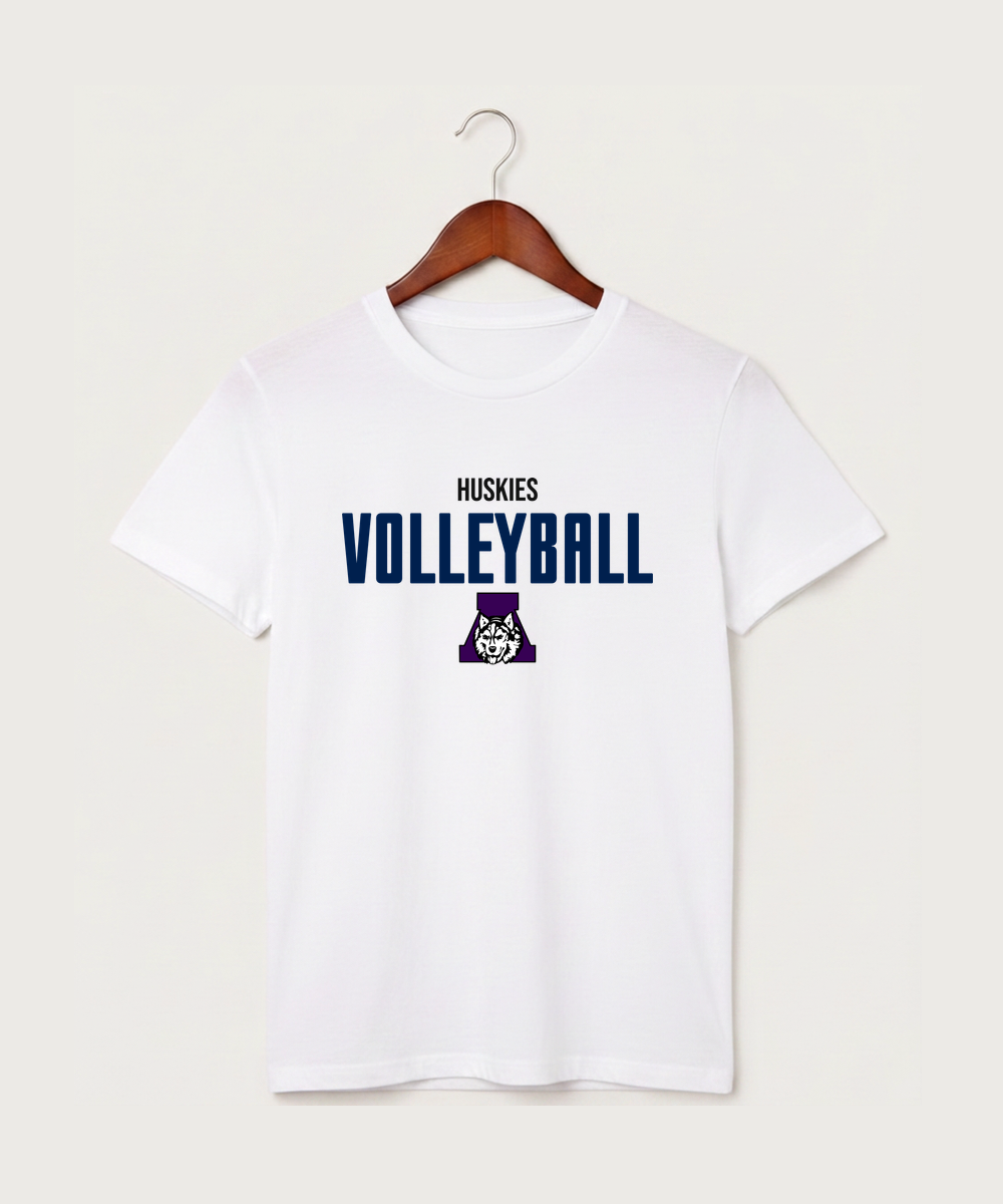 Albany High School Volleyball (Girls) - White T-Shirt - Full Front