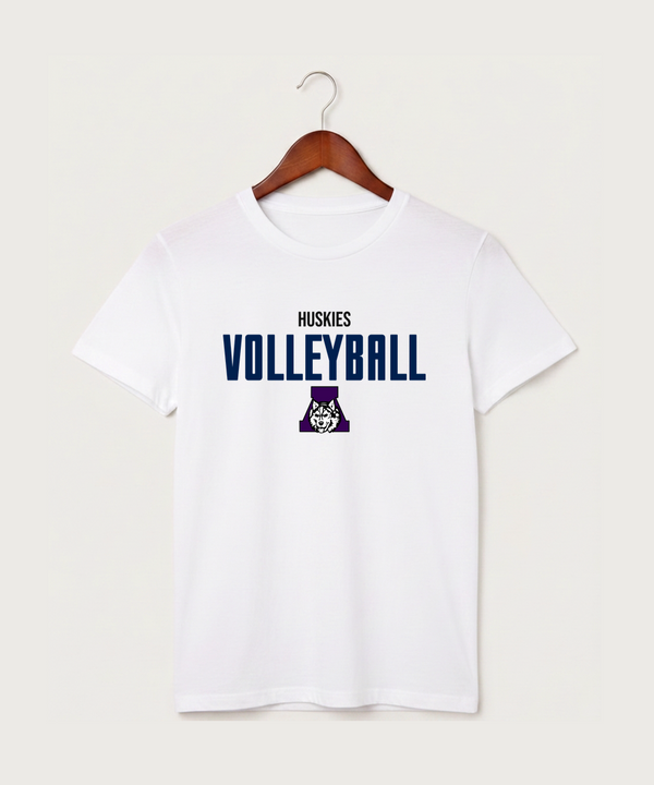 Albany High School Volleyball (Girls) - White T-Shirt - Full Front