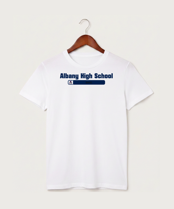 Albany High School Athletics - White T-Shirt - Full Front