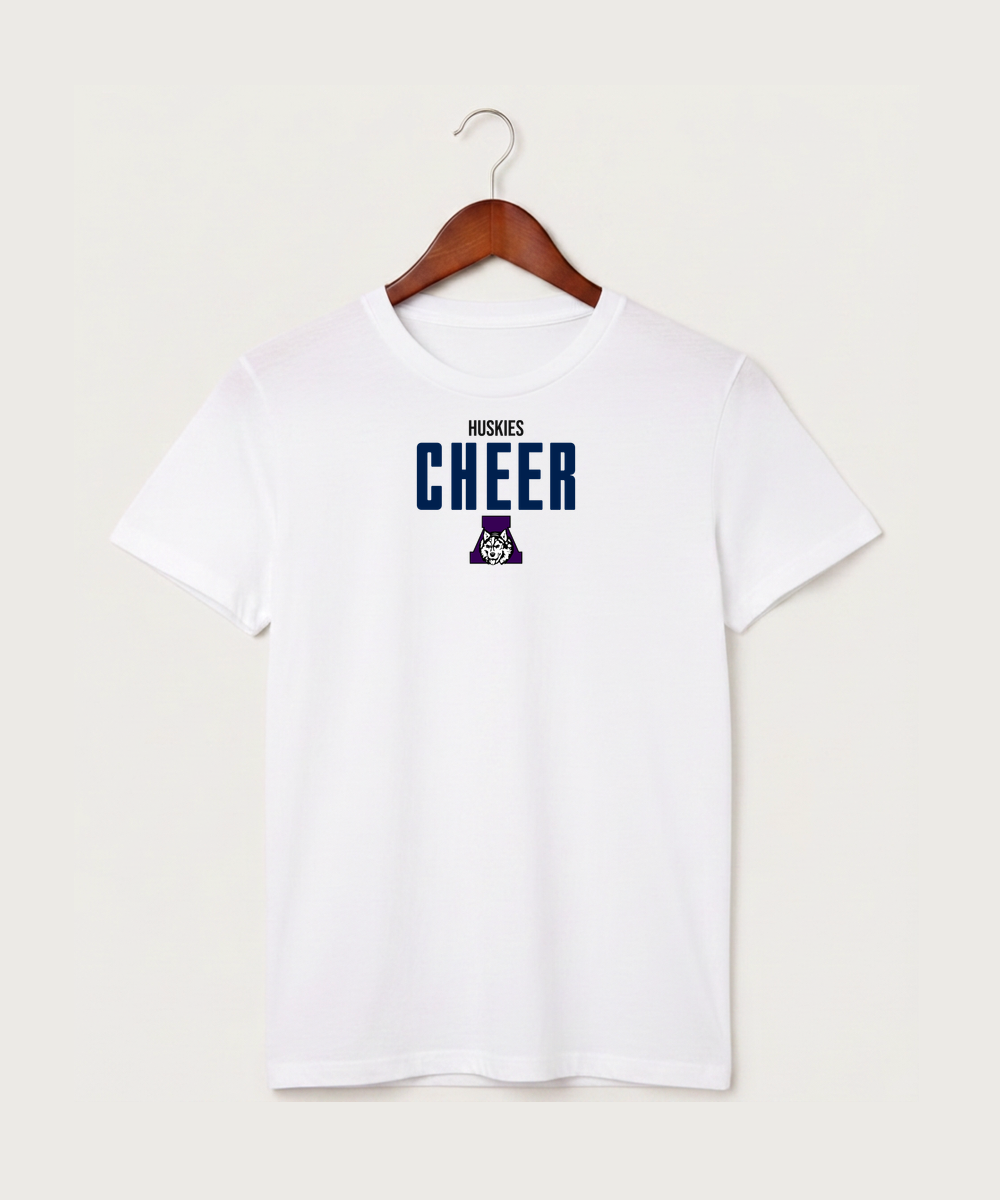 Albany High School Cheerleading - White T-Shirt - Full Front