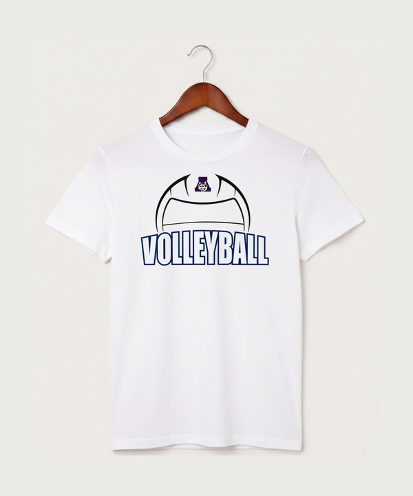Albany High School Volleyball (Girls) - White T-Shirt - Full Front